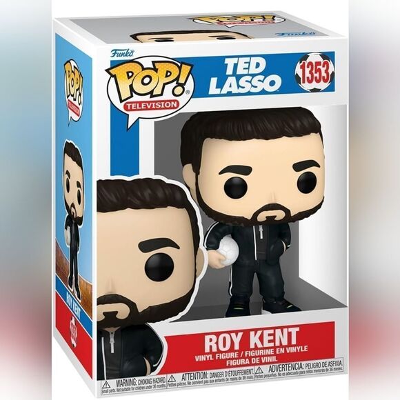 📷🩵NIB Funko Pop Ted Lasso Roy Kent Figurine #1353 - Picture 2 of 3